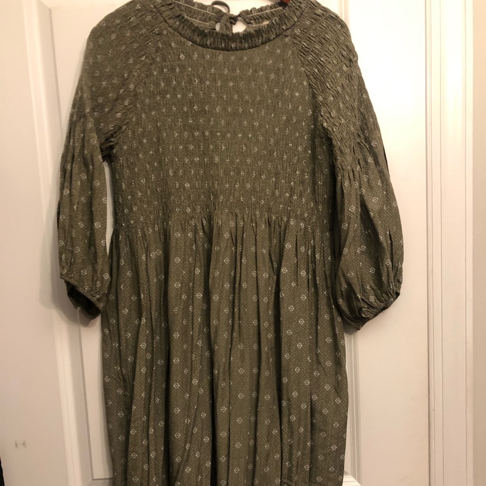 Polagram gathered midi dress